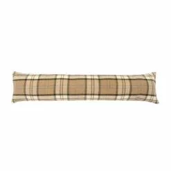 Isabella Check Draught Excluder Natural -Ornaments Sales Store 1000149610 alt02