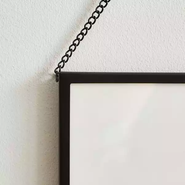 Dunelm Black Chain Hanging Frame 10" X 8" (25cm X 20cm) 2 Dunelm Black Chain Hanging Frame 10" X 8" (25cm X 20cm) - Image 2
