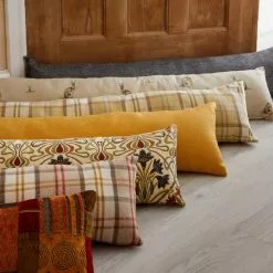 Dunelm Barkweave Ochre Draught Excluder -Ornaments Sales Store 1000159219 alt04