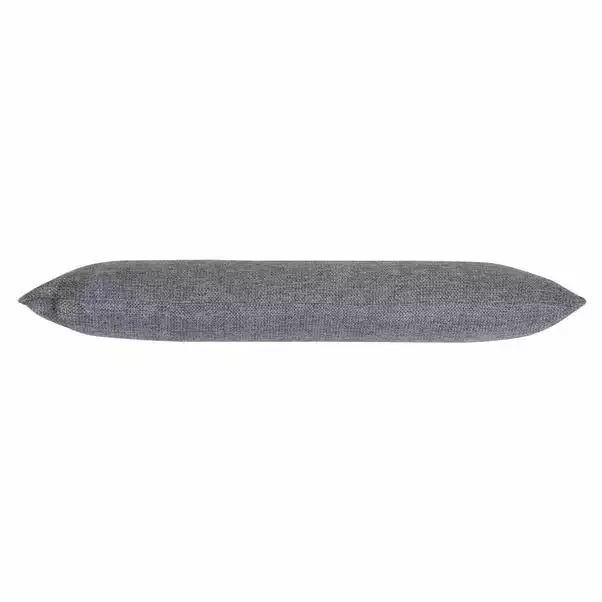 Dunelm Barkweave Charcoal Draught Excluder 2 Dunelm Barkweave Charcoal Draught Excluder - Image 2