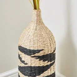 Dunelm Large Woven Bottle Vase -Ornaments Sales Store 1000167615 alt02