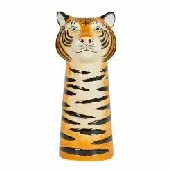 Dunelm Ceramic Tiger Head Vase 30cm -Ornaments Sales Store 1000183188 alt02