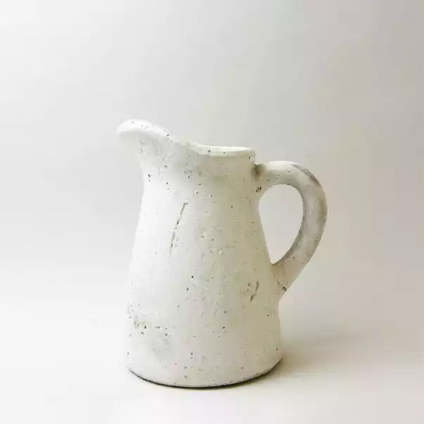 Dunelm Chalk Cottage Jug With Tilted Spout 1 Dunelm Chalk Cottage Jug With Tilted Spout