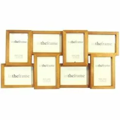 Dunelm Natural Wood Eight Opening Photo Frame