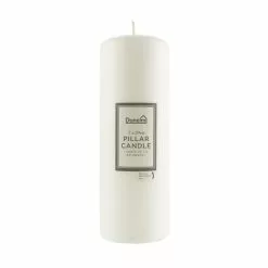 Dunelm Essentials White Pillar Candle