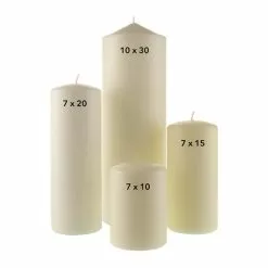 Dunelm Essentials White Pillar Candle 5 Dunelm Essentials White Pillar Candle -Ornaments Sales Store 30567975 alt02