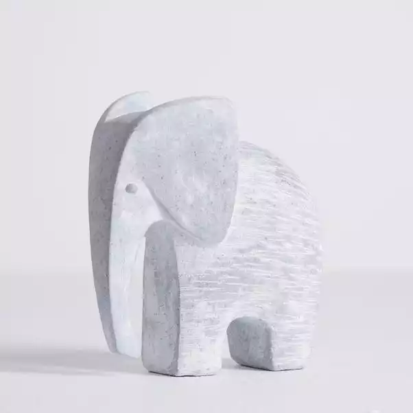 Dunelm Concrete Effect Resin Elephant 1 Dunelm Concrete Effect Resin Elephant