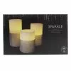 Dunelm Set Of 3 Diamante LED Candles