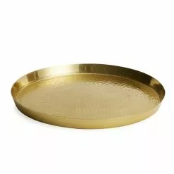 Dunelm Gold Metal Hammered Tray