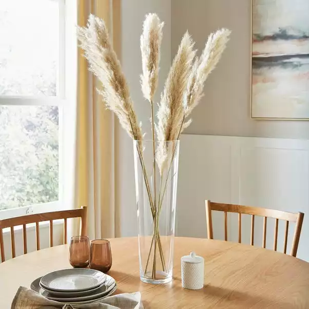 Dunelm Tall Clear Glass Lily Vase 1 Dunelm Tall Clear Glass Lily Vase