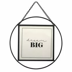 Dunelm Black Circular Hanging Frame 5" X 5" (13cm X 13cm)
