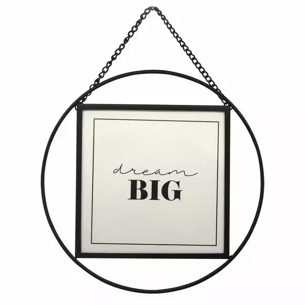 Dunelm Black Circular Hanging Frame 5" X 5" (13cm X 13cm) 1 Dunelm Black Circular Hanging Frame 5" X 5" (13cm X 13cm)