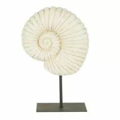 Dunelm Fossil Shell On Stand Sculpture