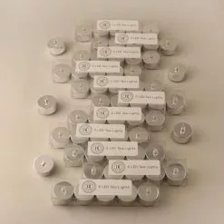 Dunelm 12 Packs Of 5 Silver LED Tealights