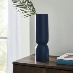 Ceramic Elements Vase 35cm Navy