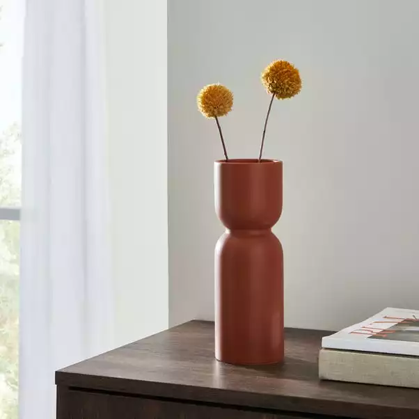 Elements Ceramic Vase 23cm Butterscotch 1 Elements Ceramic Vase 23cm Butterscotch