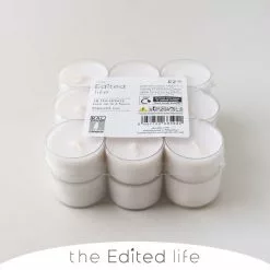 The Edited Life Pack Of 18 Unscented Tealights