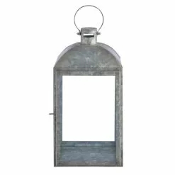 Dunelm Coastal Galvanised Iron Lantern 36cm -Ornaments Sales Store 30727070 alt03