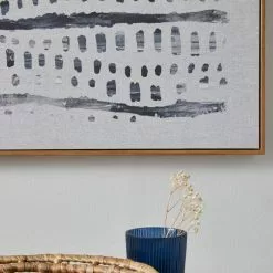 Dunelm Faux Linen Tribal Print Set -Ornaments Sales Store 30727211 alt02