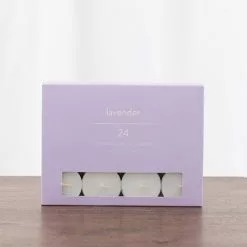 Dunelm Pack Of 24 Lavender Tealights