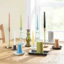 Dunelm Pack Of 2 Grey Tapered Candles -Ornaments Sales Store 30731555 alt02