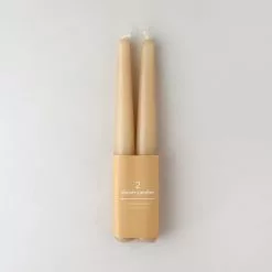 Dunelm Pack Of 2 Brown Taper Candles