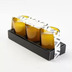 Dunelm Amber Set Of 3 Votive Candles -Ornaments Sales Store 30732411 alt02