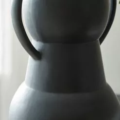 Dunelm Matt Black 23cm Vase -Ornaments Sales Store 30732417 alt02