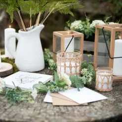 Dunelm LED Candle In A Small Basket -Ornaments Sales Store 30734234 alt02