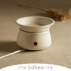 The Edited Life White Electric Wax Melt Burner