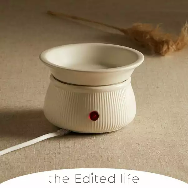 The Edited Life White Electric Wax Melt Burner 1 The Edited Life White Electric Wax Melt Burner