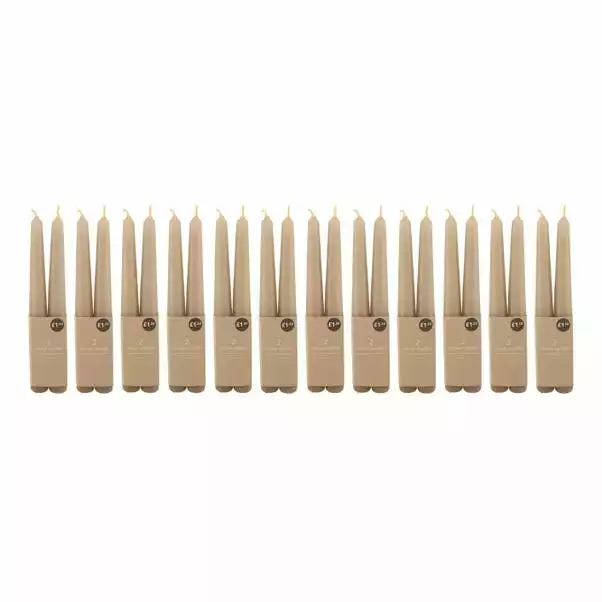 Dunelm Pack Of 2 Taper Candles Grey Set Of 12 1 Dunelm Pack Of 2 Taper Candles Grey Set Of 12
