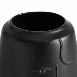 Dunelm Curves Face Vase Black 19cm 5 Dunelm Curves Face Vase Black 19cm -Ornaments Sales Store 30749221 alt02