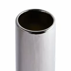 Dunelm Ceramic Curves Vase Silver 35cm -Ornaments Sales Store 30751231 alt03