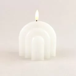 Dunelm Rainbow Curve LED Candle White -Ornaments Sales Store 30752270 alt02