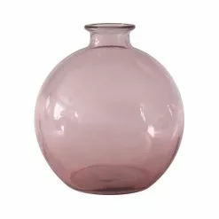 Dunelm Recycled Glass Vase Pink 18cm -Ornaments Sales Store 30755578 alt02