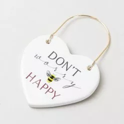 Dunelm Dont Worry Bee Happy Ceramic Plaque 5 Dunelm Dont Worry Bee Happy Ceramic Plaque -Ornaments Sales Store 30757031 alt02