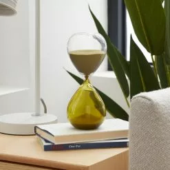 Elements Sculpted Green Sand Timer