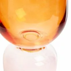 Elements Sculpt Two Tone Orange Glass Vase 32cm -Ornaments Sales Store 30765680 alt04