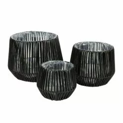 Dunelm Set Of 3 Recycled Plastic Plant Pots -Ornaments Sales Store 30766516 alt03