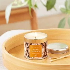 Wax Lyrical Indian Teak Wood Single Wick Candle