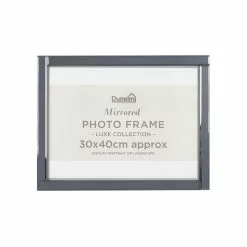 Dunelm Luxe Smoked Photo Frame 16" X 12" (30cm X 40cm) -Ornaments Sales Store 30767204 alt02