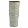 Dunelm Grey Woven Taper Vase