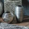 Cedar & Sage Birch Vase Pewter Antique