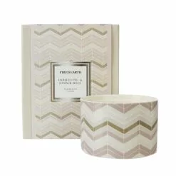 Fired Earth Large Ceramic Darjeeling & Damask Rose Wax Filled Candle