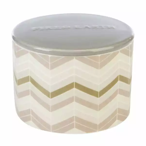 Fired Earth Large Ceramic Darjeeling & Damask Rose Wax Filled Candle 2 Fired Earth Large Ceramic Darjeeling & Damask Rose Wax Filled Candle - Image 2