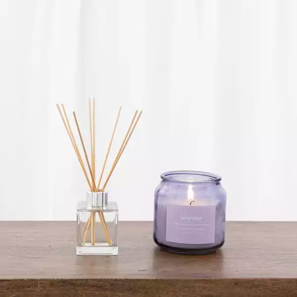 Dunelm Lavender Diffuser And Candle Set 1 Dunelm Lavender Diffuser And Candle Set