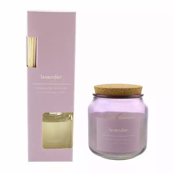 Dunelm Lavender Diffuser And Candle Set 2 Dunelm Lavender Diffuser And Candle Set - Image 2