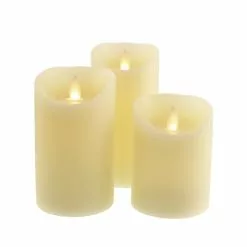 Churchgate Set Of 3 LED Candles