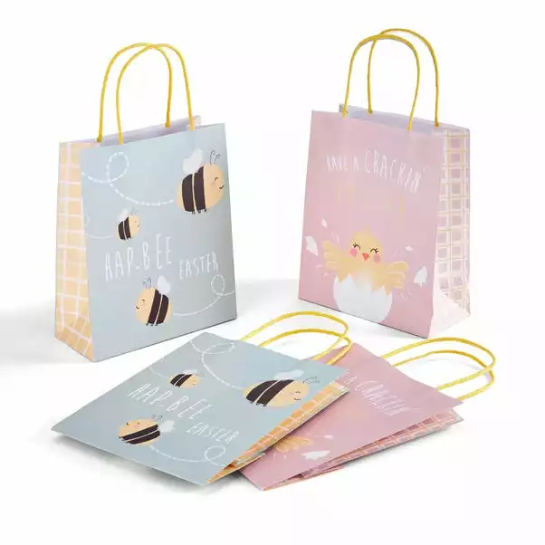 Dunelm Pack Of 4 Happy Easter Paper Gift Bags 4 Dunelm Pack Of 4 Happy Easter Paper Gift Bags - Image 4